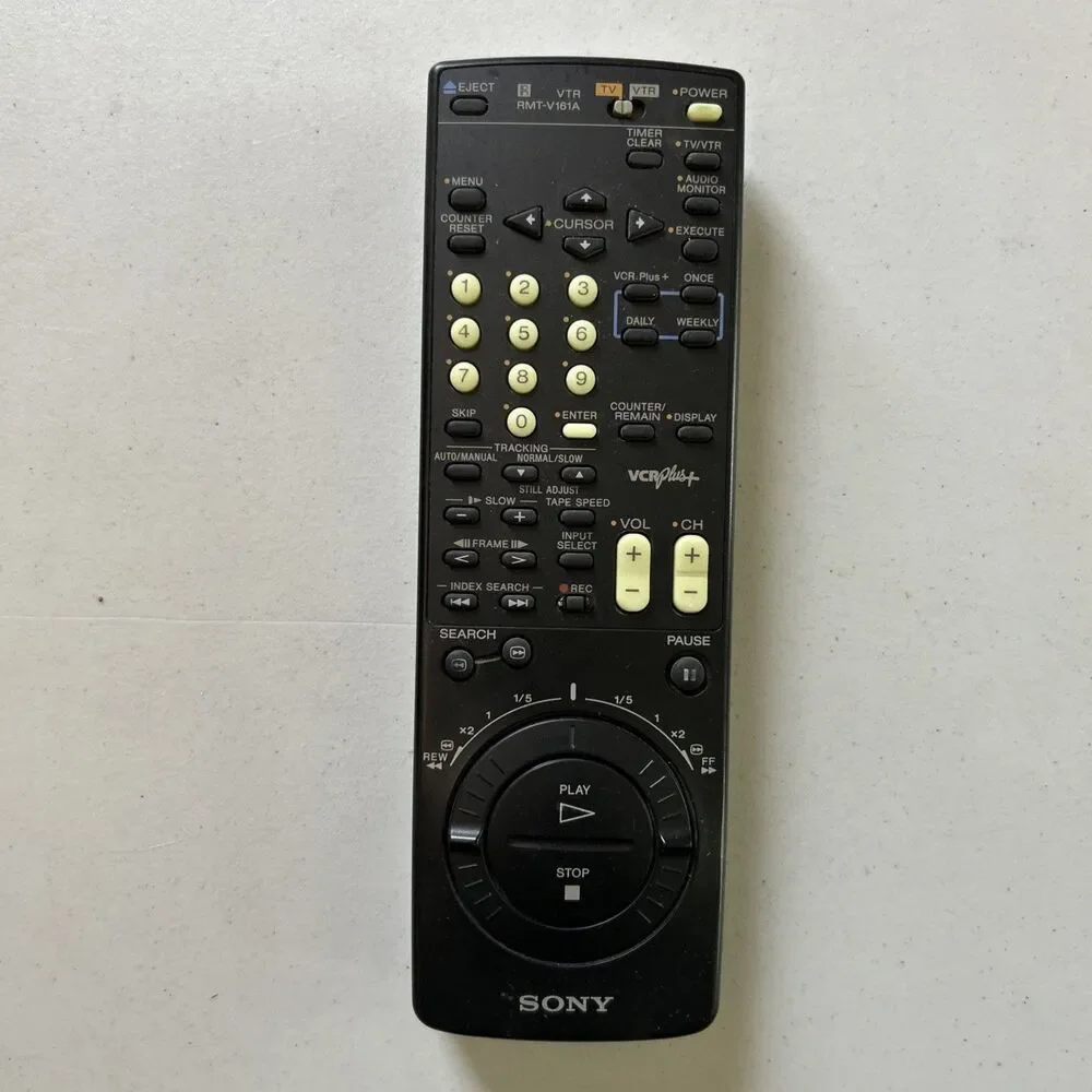 Sony Remote Control VTR RMT-V161A TV VCR Plus SLV790 SLV790HF SLV960HF Tested